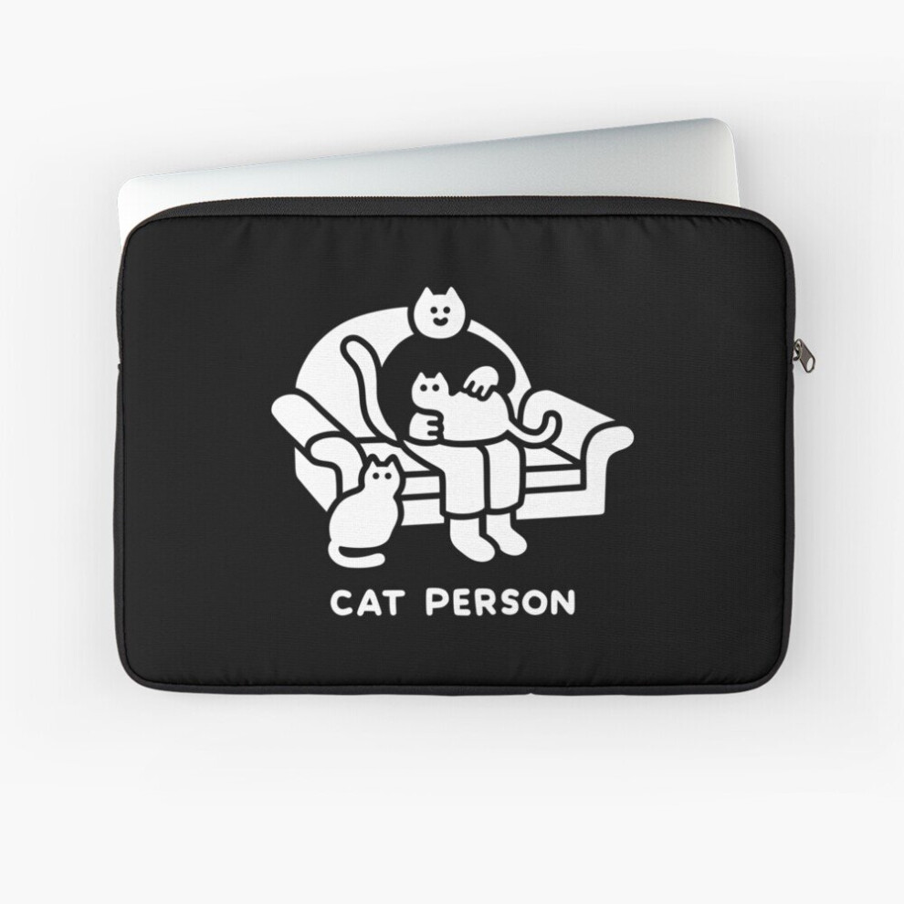 Laptop Sleeve Cat Person 10 12 13 15 17 Inch Case Notebook Tablet Carrying Bag Cover 7802738479102