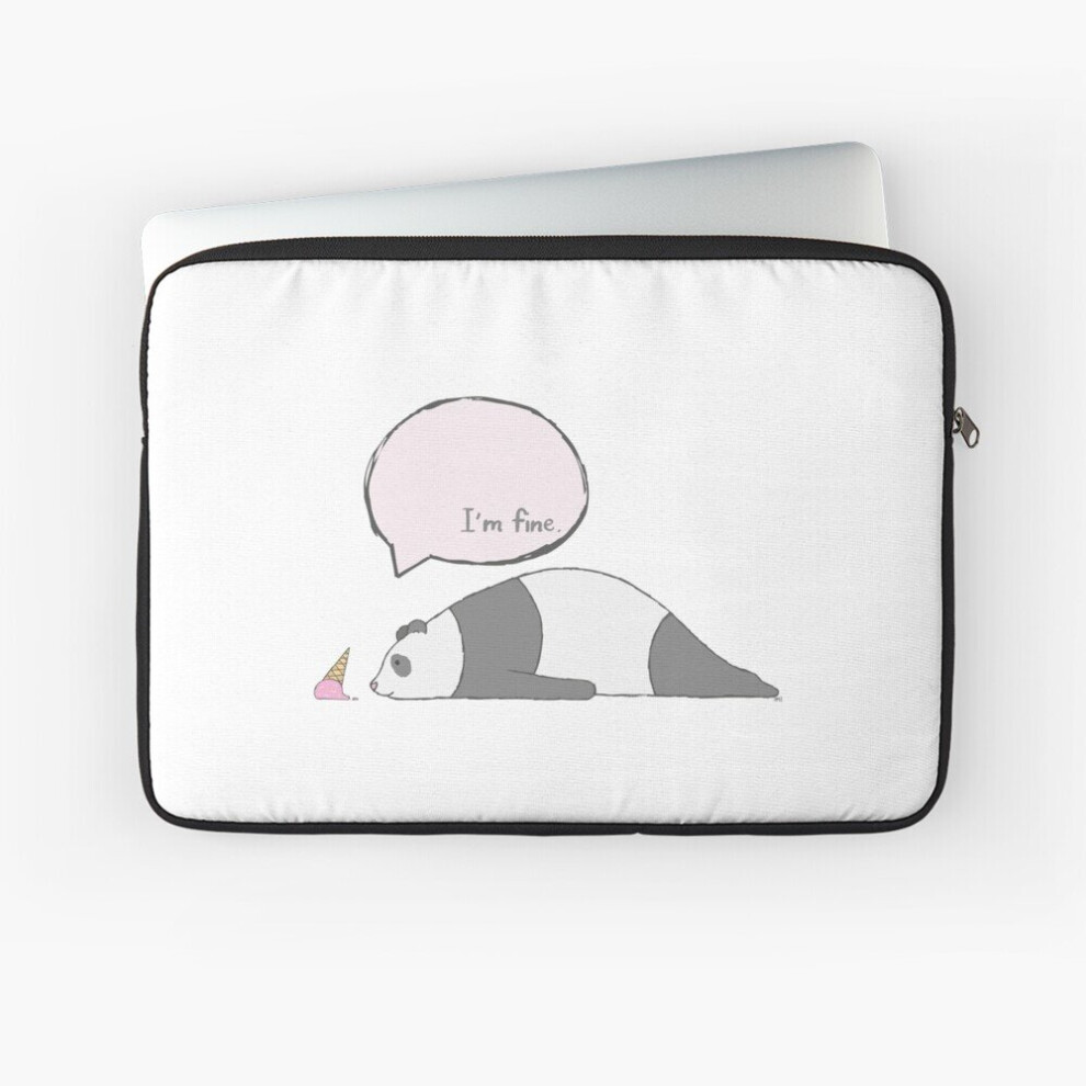 Laptop Sleeve Panda - I'm Fine. 10 12 13 15 17 Inch Case Notebook Tablet Carrying Bag Cover 7802738438062