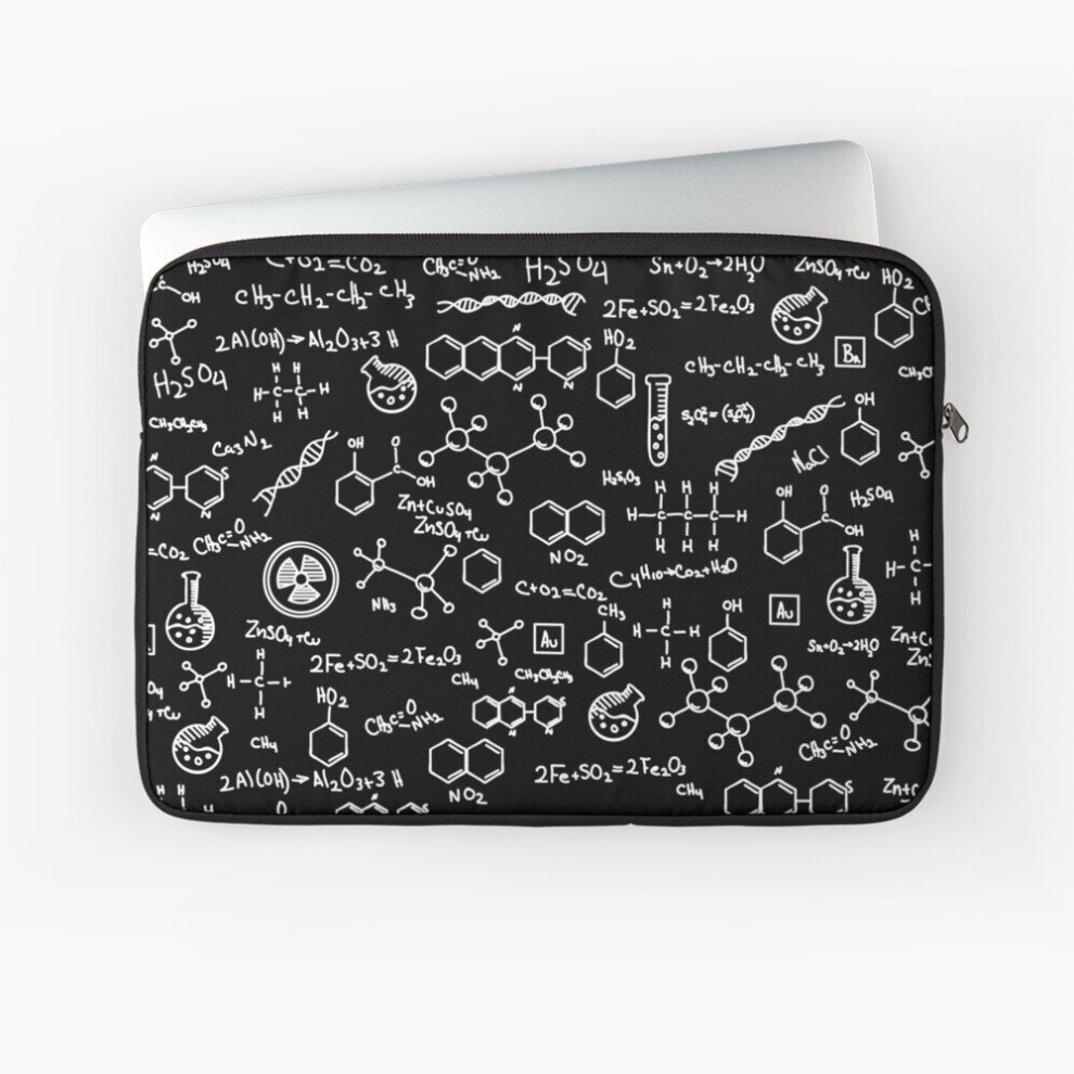Laptop Sleeve Science Chemistry Pattern 10 12 13 15 17 Inch Case Notebook Tablet Carrying Bag Cover 7802738412260