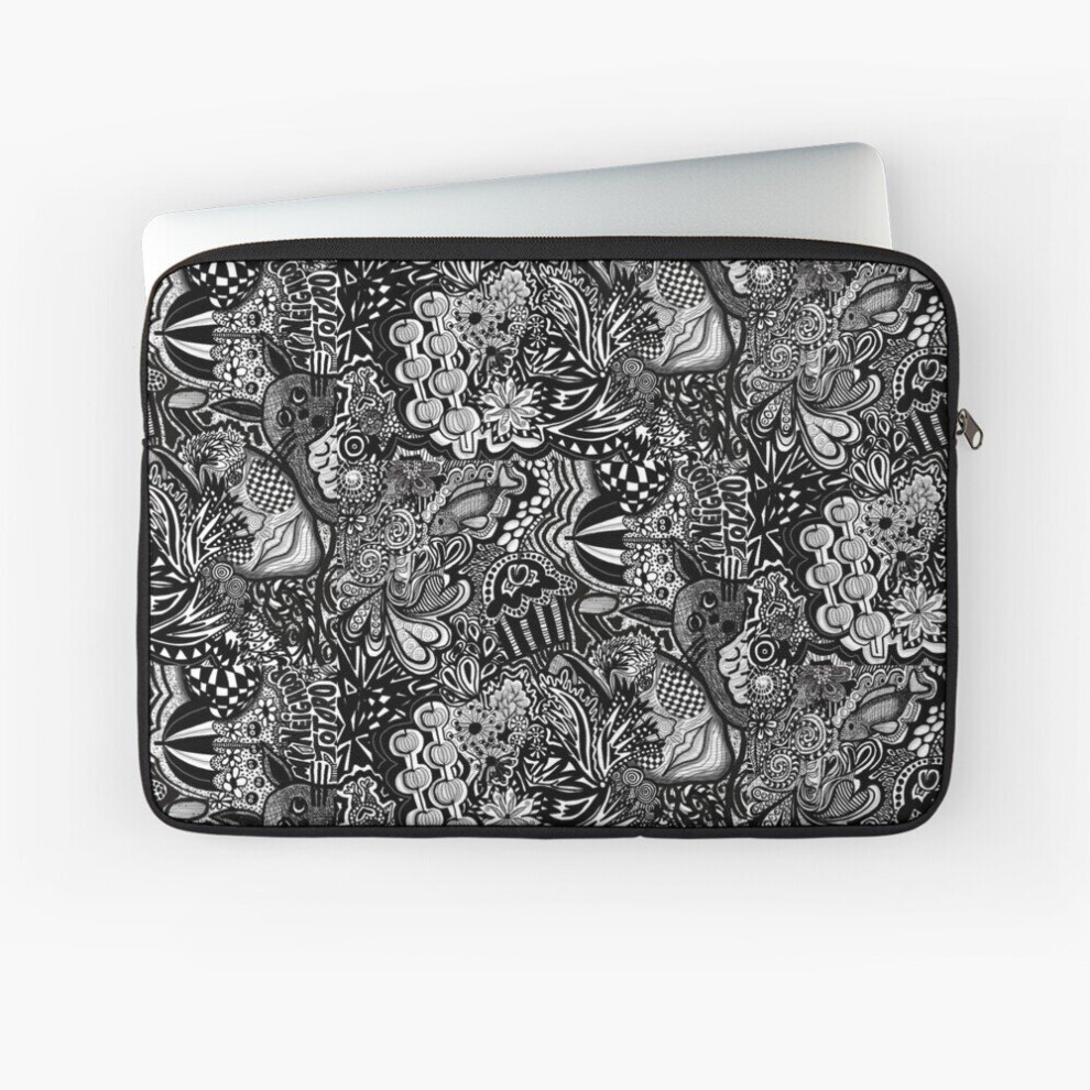 Laptop Sleeve Doodled Design 10 12 13 15 17 Inch Case Notebook Tablet Carrying Bag Cover 7802738453140