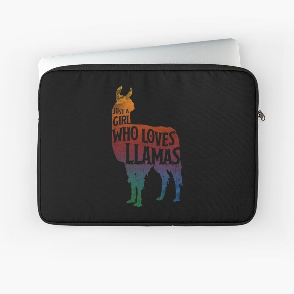 Laptop Sleeve Girl Who Loves Llamas, Llama Lover 10 12 13 15 17 Inch Case Notebook Tablet Carrying Bag Cover 7802738457445