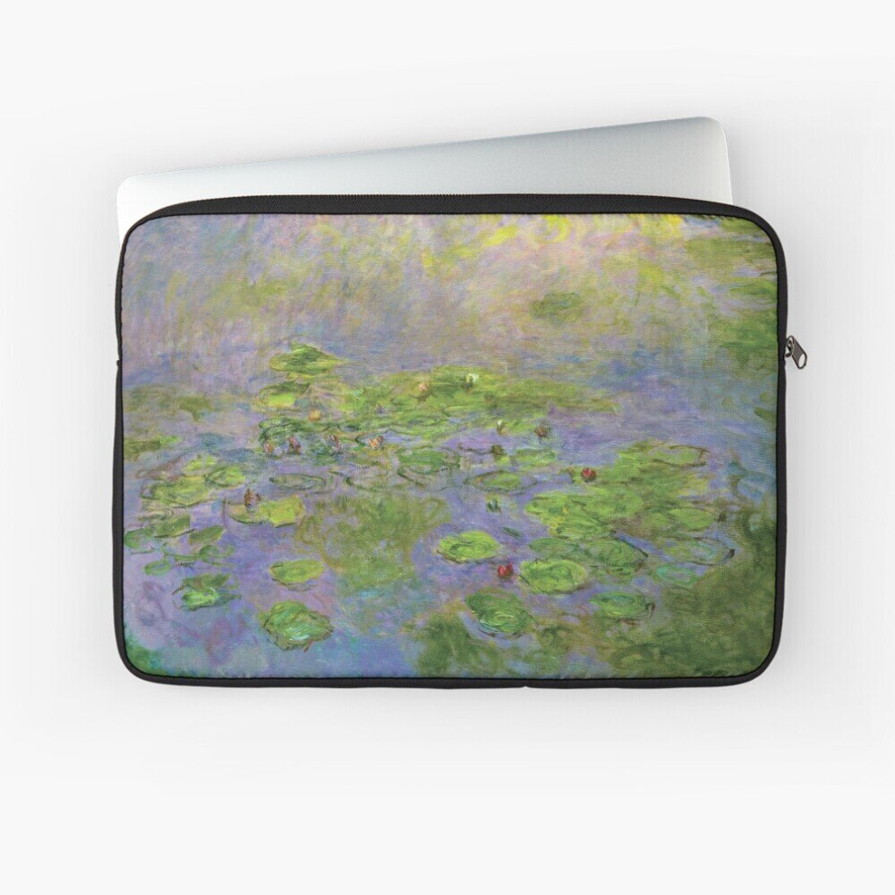 Laptop Sleeve Claude Monet - Water Lilies - 10 12 13 15 17 Inch Case Notebook Tablet Carrying Bag Cover Green 7802738426502