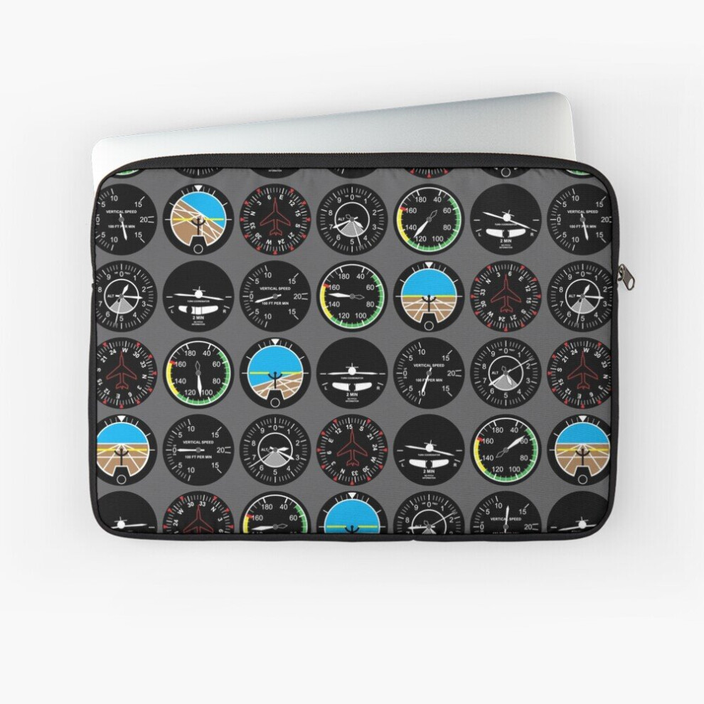 Laptop Sleeve Flight Instruments 10 12 13 15 17 Inch Case Notebook Tablet Carrying Bag Cover 7802738431421