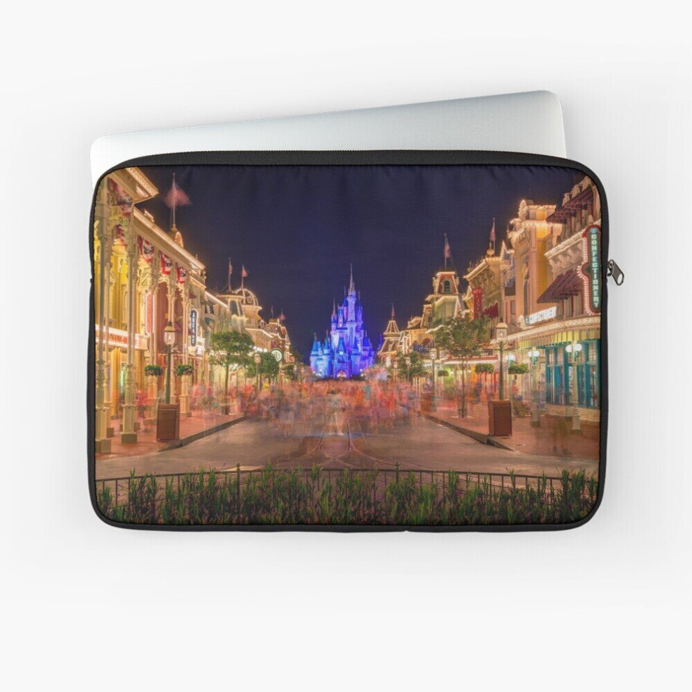Laptop Sleeve Nighttime On Main Street Usa 10 12 13 15 17 Inch Case Notebook Tablet Carrying Bag Cover 7802738412925