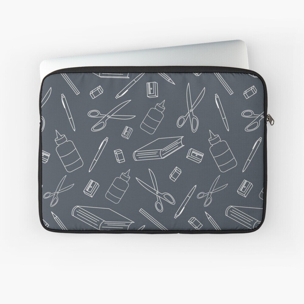 Laptop Sleeve School Stationery School Pattern School Background 10 12 13 15 17 Inch Case Notebook Tablet Carrying Bag Cover 7802738449518