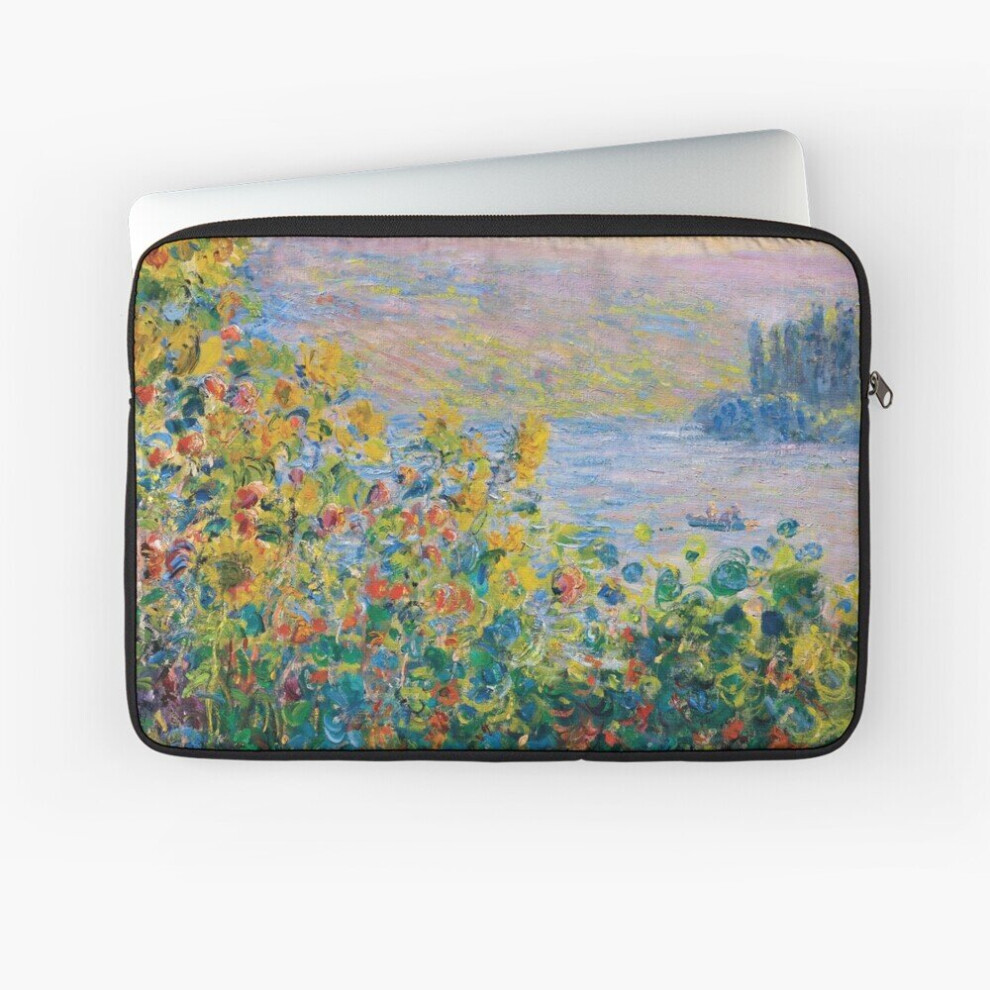 Laptop Sleeve Claude Monet - Flower Beds At Vã©Theuil 10 12 13 15 17 Inch Case Notebook Tablet Carrying Bag Cover 7802738420739