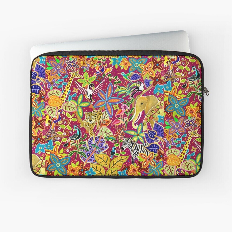Laptop Sleeve Colorful African Jungle 10 12 13 15 17 Inch Case Notebook Tablet Carrying Bag Cover 7802738506976