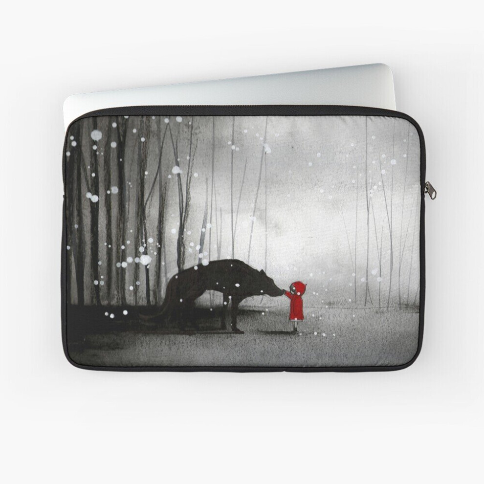 Laptop Sleeve Little Riding Hood ~ The First Touch 10 12 13 15 17 Inch Case Notebook Tablet Carrying Bag Cover Red 7802738421347