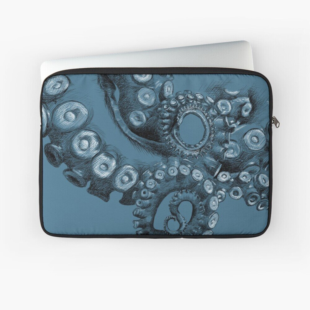 Laptop Sleeve Octopus Tentacle Two-Tone Drawing 10 12 13 15 17 Inch Case Notebook Tablet Carrying Bag Cover 7802738433524