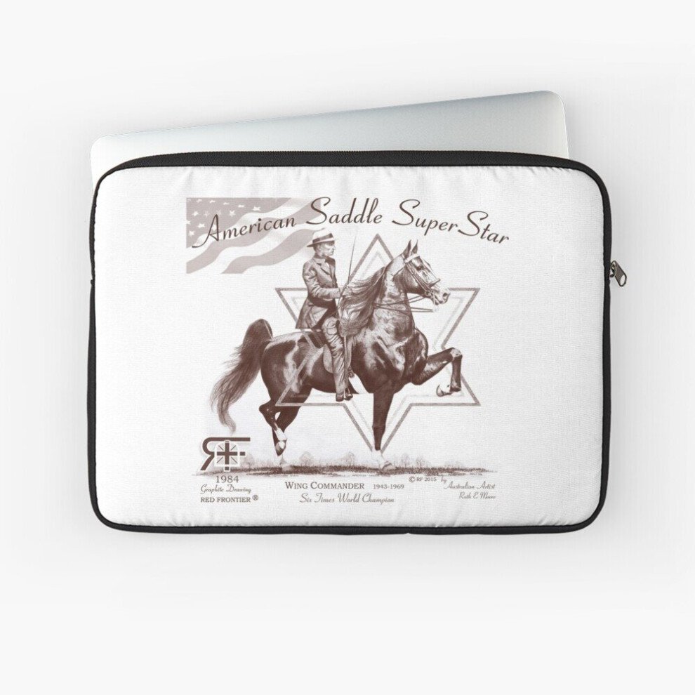 Laptop Sleeve Rf American Saddle Super Star Wing Commander Drawing 10 12 13 15 17 Inch Case Notebook Tablet Carrying Bag Cover 7802738503111