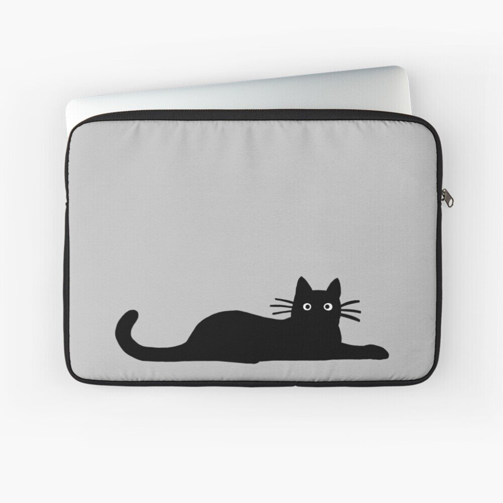 Laptop Sleeve Cat 10 12 13 15 17 Inch Case Notebook Tablet Carrying Bag Cover Black 7802738414691