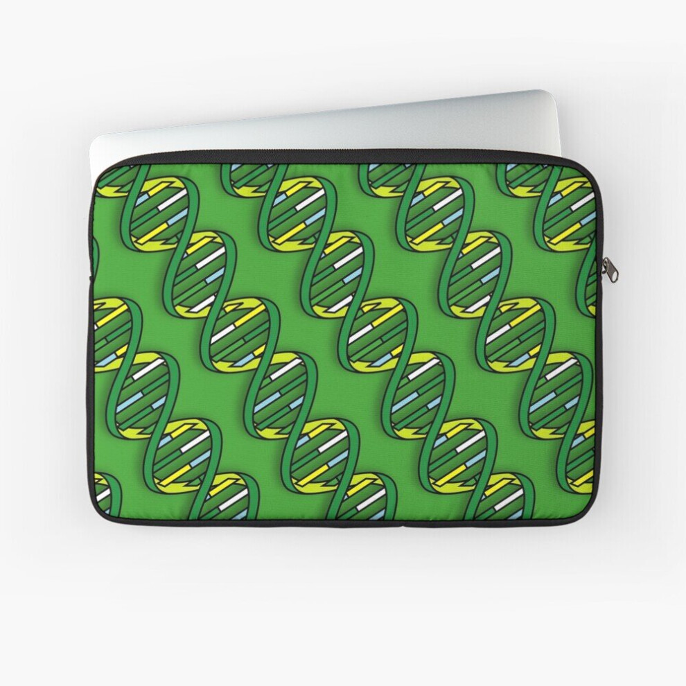 Laptop Sleeve Dna Cool Medical Science Illustration Graphic 10 12 13 15 17 Inch Case Notebook Tablet Carrying Bag Cover Green 7802738472141