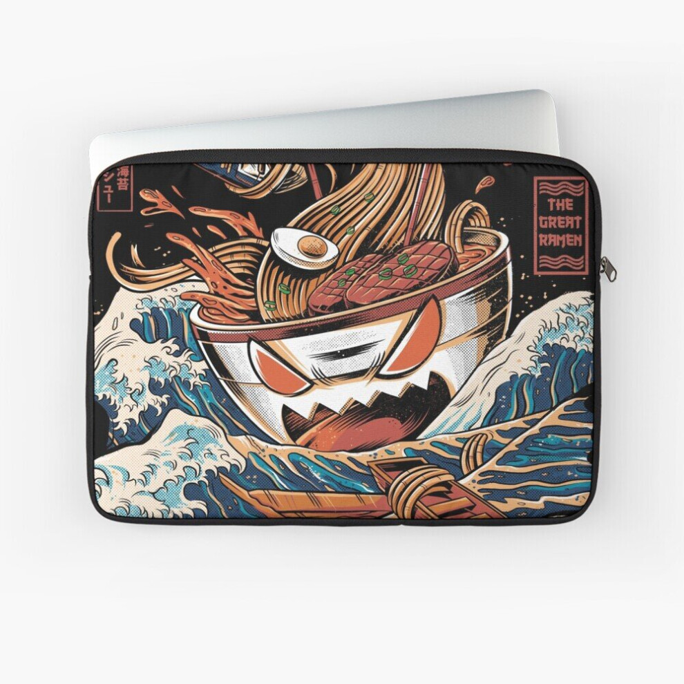 Laptop Sleeve The Great Ramen 10 12 13 15 17 Inch Case Notebook Tablet Carrying Bag Cover Black 7802738415193