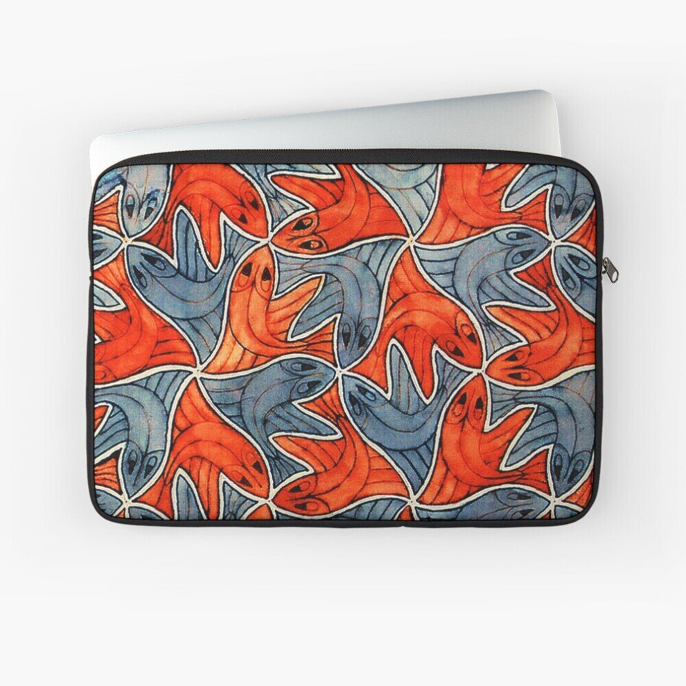 Laptop Sleeve Artwork By Maurits Cornelis Escher ( 1898 - 1972 ), Netherlands 10 12 13 15 17 Inch Case Notebook Tablet Carrying Bag Cover 7802738475074