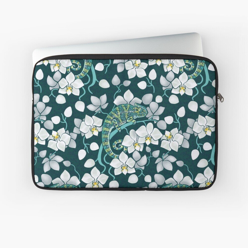 Laptop Sleeve Chameleons And Orchids 10 12 13 15 17 Inch Case Notebook Tablet Carrying Bag Cover 7802738443752