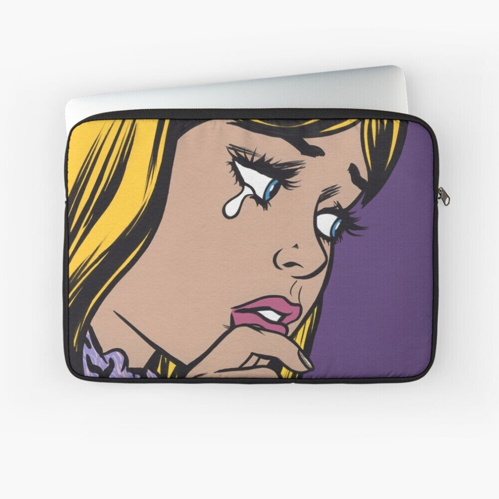Laptop Sleeve Blonde Crying Comic Girl 10 12 13 15 17 Inch Case Notebook Tablet Carrying Bag Cover 7802738457001