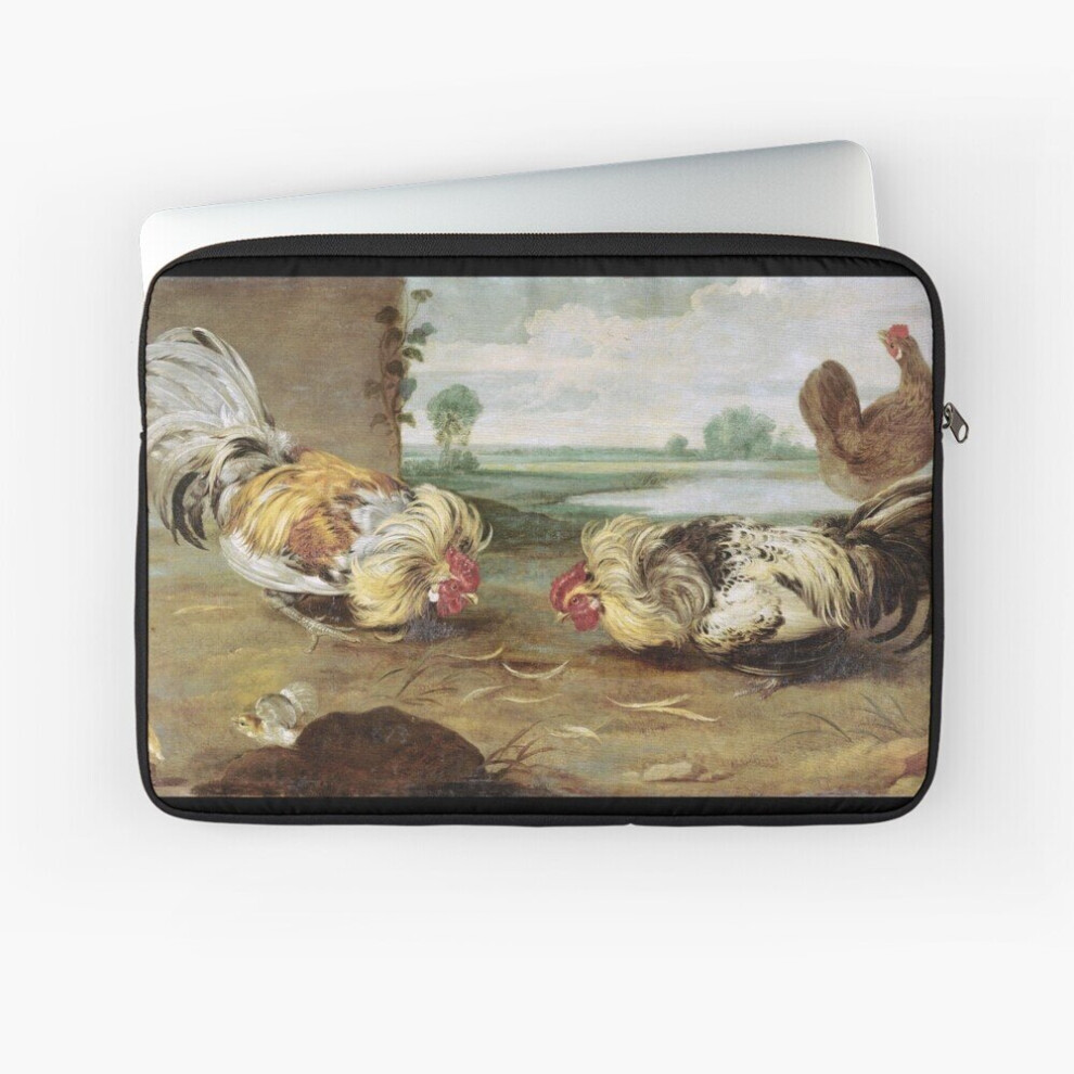 Laptop Sleeve Frans Snyders - A Cock Fight 10 12 13 15 17 Inch Case Notebook Tablet Carrying Bag Cover 7802738454390