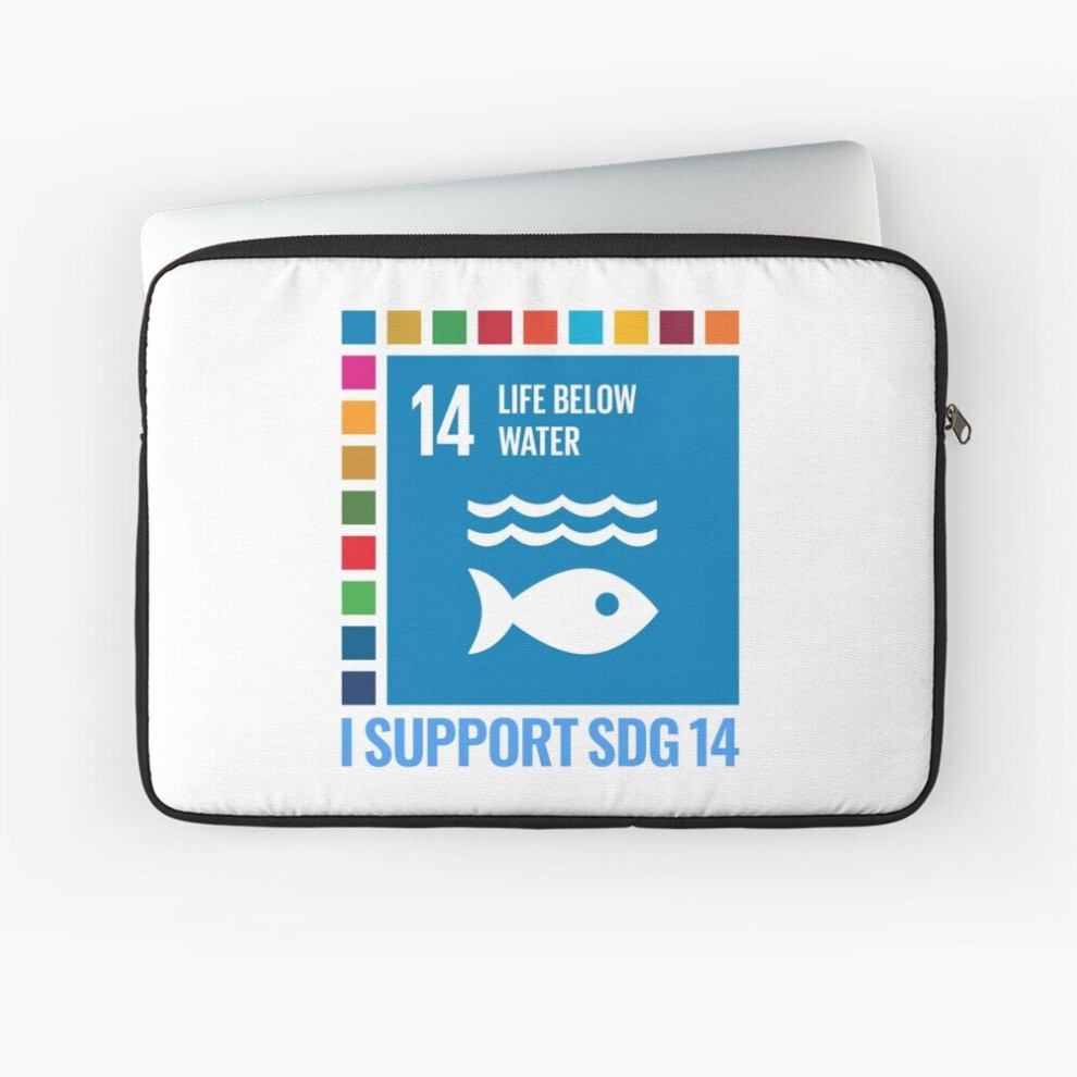 Laptop Sleeve I Support Sdg 14 - Life Below Water 10 12 13 15 17 Inch Case Notebook Tablet Carrying Bag Cover 7802738482195