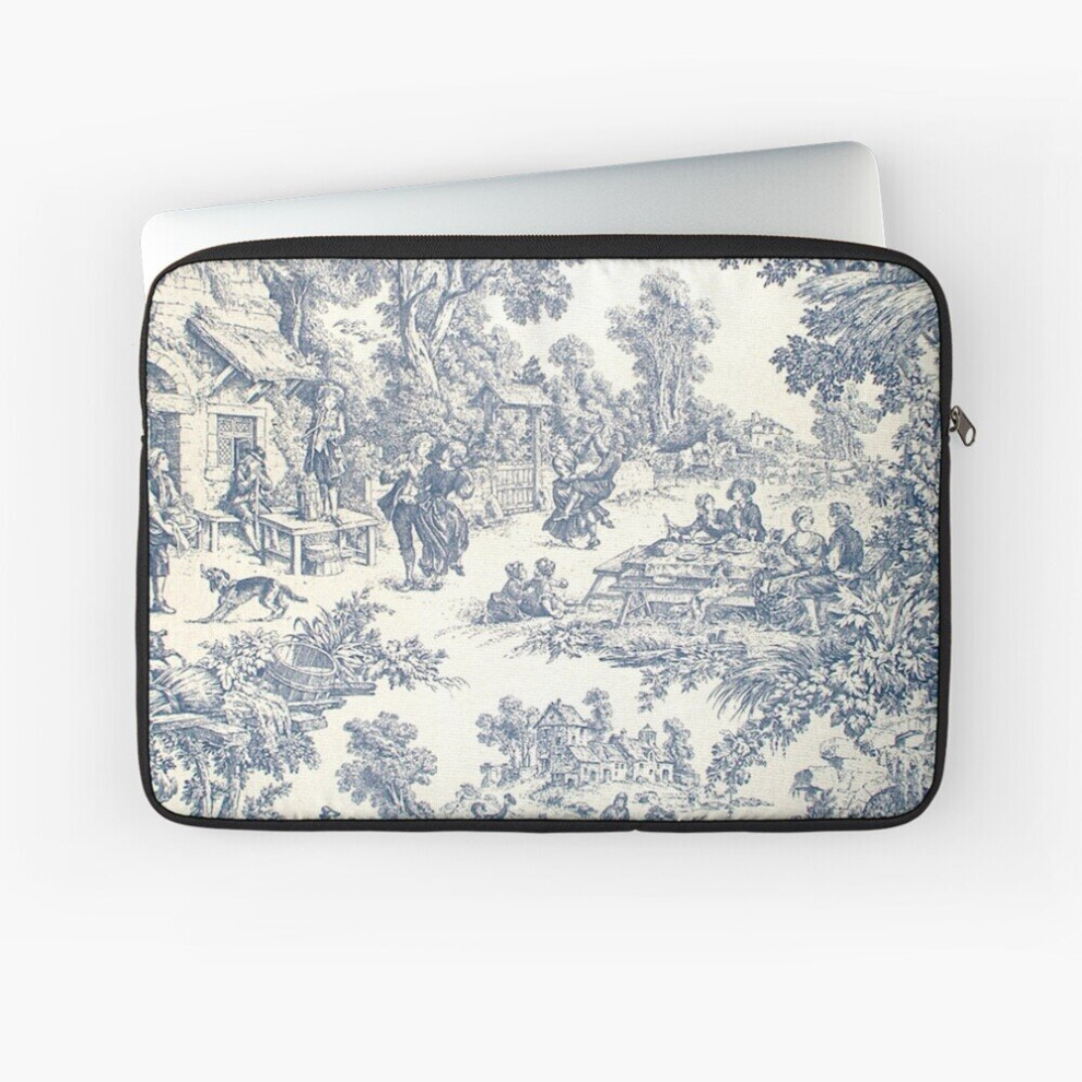 Laptop Sleeve Toile de Jouy Number 2 10 12 13 15 17 Inch Case Notebook Tablet Carrying Bag Cover