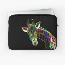 BearLad Giraffe Laptop Sleeve 10-17 Inch Water-Resistant Neoprene Slim Shock-Absorbing Case with Dual Zippers for MacBook, Dell, HP, Lenovo, Asus