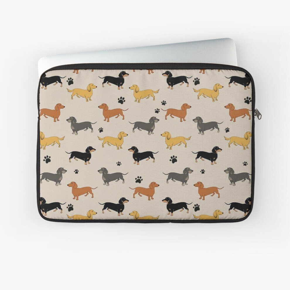 Laptop Sleeve Weenie Weenies (Dachshund Sausage Dog) 10 12 13 15 17 Inch Case Notebook Tablet Carrying Bag Cover 7802738439519