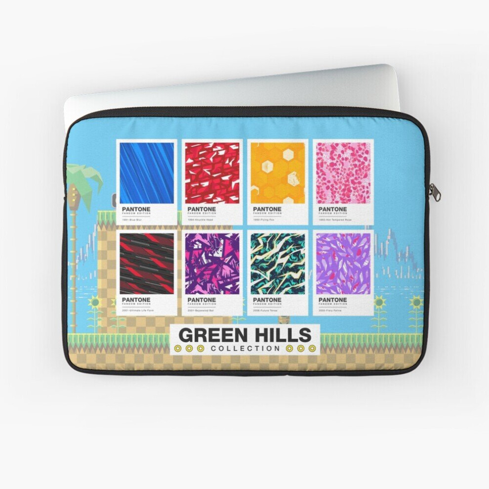 Laptop Sleeve Pantone Color - Hills Collection 10 12 13 15 17 Inch Case Notebook Tablet Carrying Bag Cover Green 7802738486803