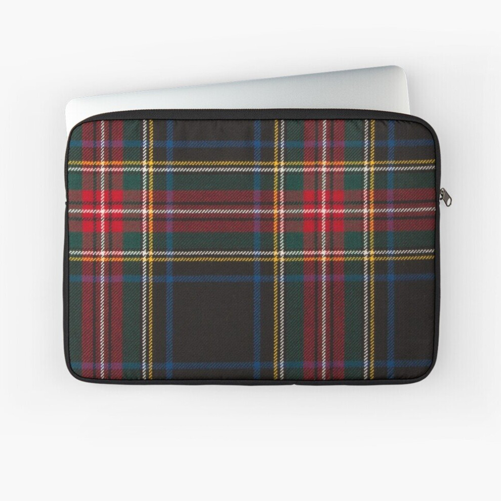 Laptop Sleeve Stewart Tartan 10 12 13 15 17 Inch Case Notebook Tablet Carrying Bag Cover Black 7802738517279