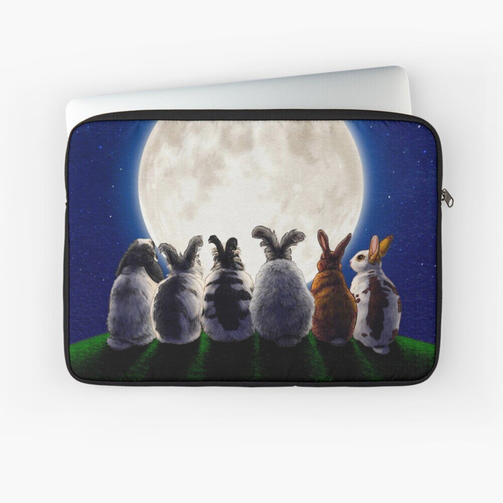 Laptop Sleeve Moon Rabbit 10 12 13 15 17 Inch Case Notebook Tablet Carrying Bag Cover 7802738499223
