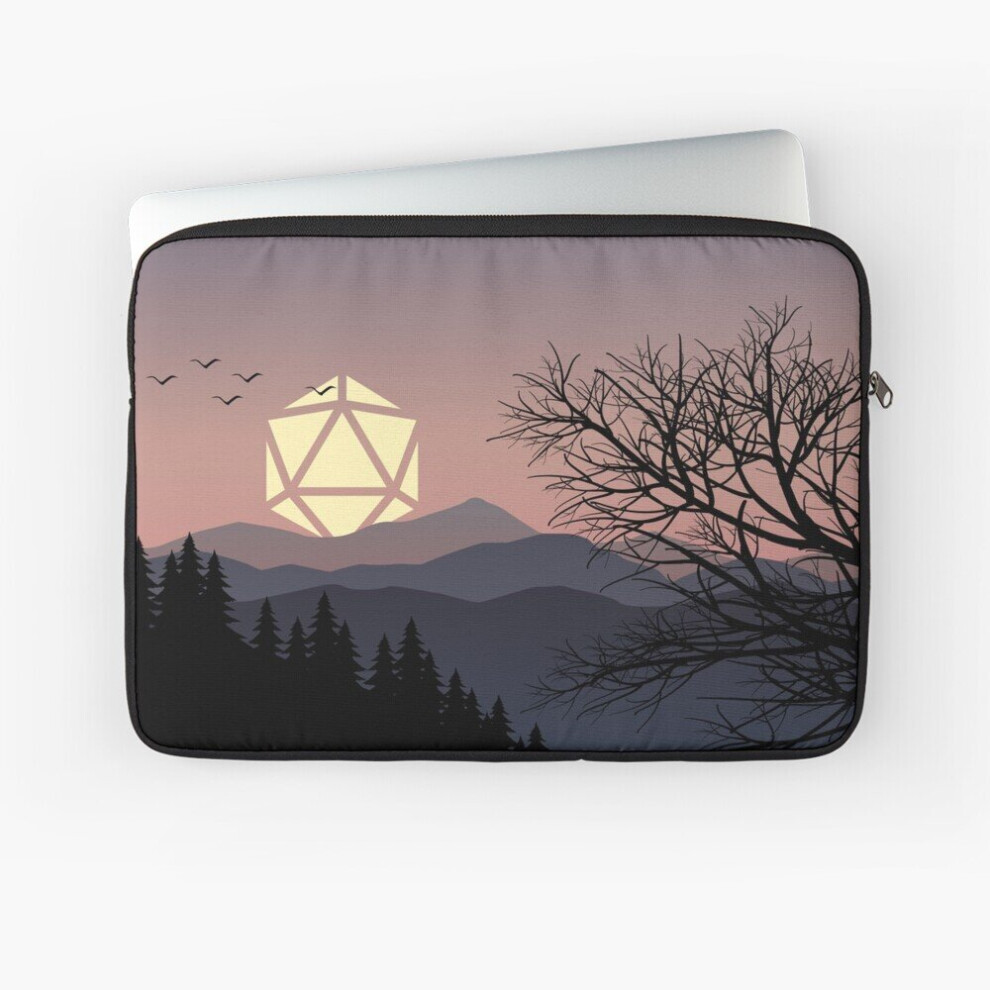 Laptop Sleeve Mountain Birds Sunset D20 Dice Sun Tabletop Rpg Maps And Landscapes 10 12 13 15 17 Inch Case Notebook Tablet Carrying Bag Cover 7802738456295