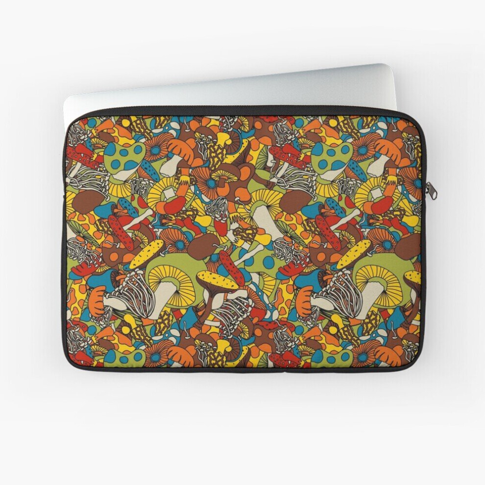 Laptop Sleeve 70S Psychedelic Mushroom 10 12 13 15 17 Inch Case Notebook Tablet Carrying Bag Cover 7802738425482