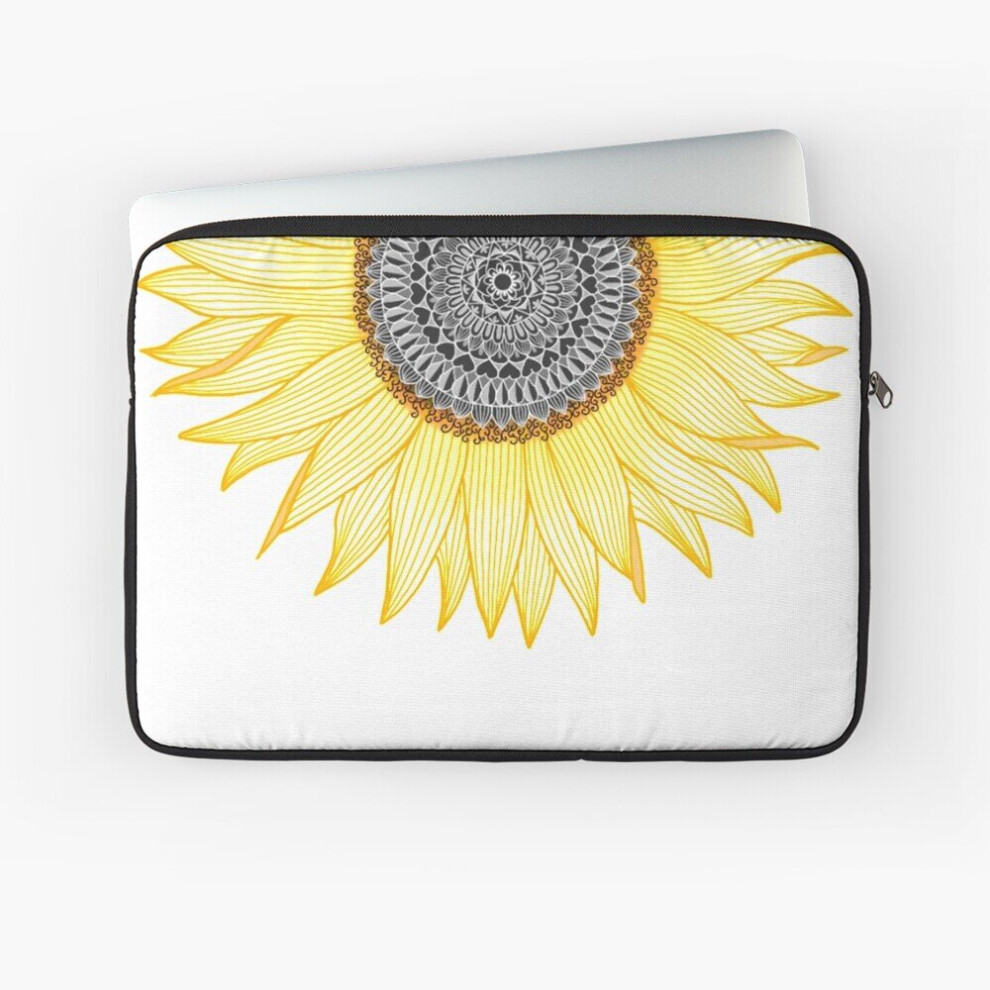 Laptop Sleeve Mandala Sunflower 10 12 13 15 17 Inch Case Notebook Tablet Carrying Bag Cover Golden 7802738416275