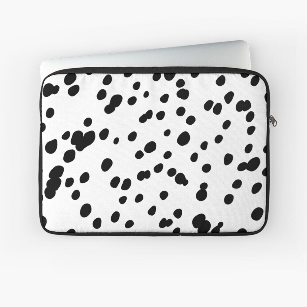 Laptop Sleeve Dalmatian Spots - Realistic Clustered 10 12 13 15 17 Inch Case Notebook Tablet Carrying Bag Cover 7802738498806