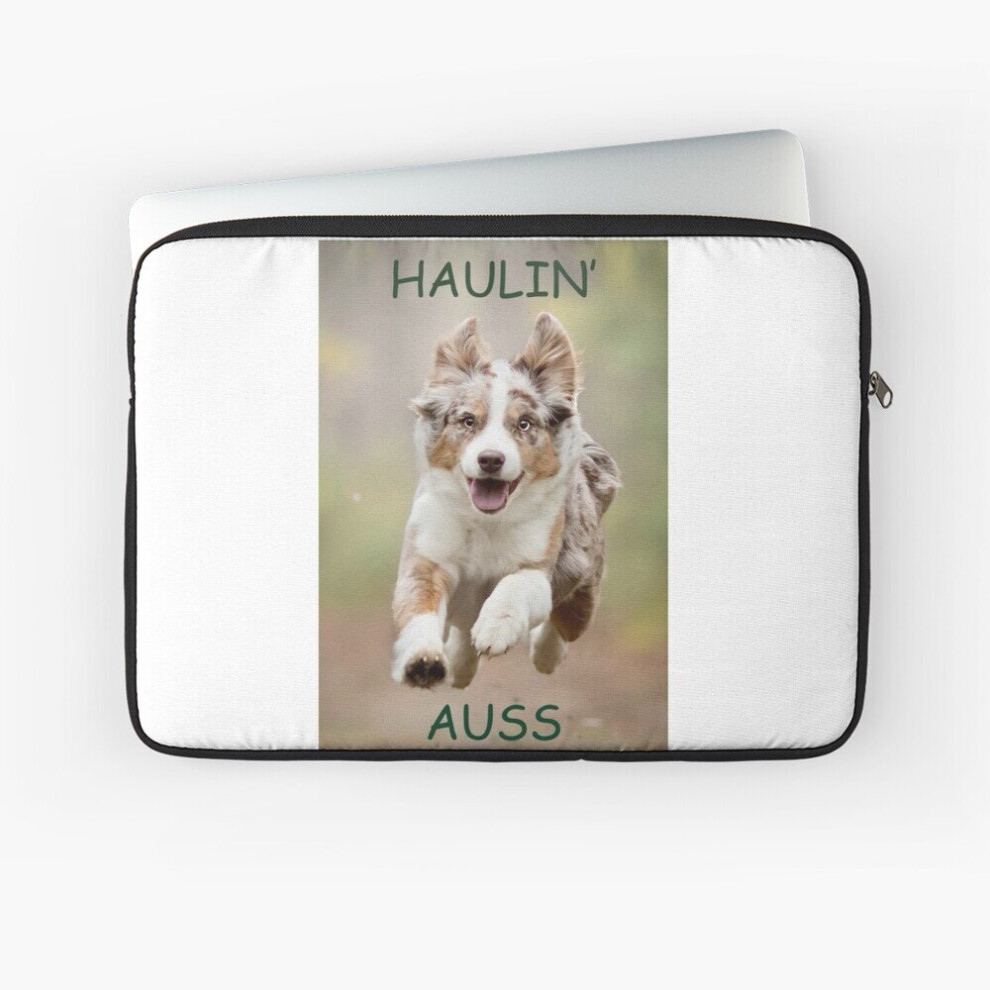 Laptop Sleeve Haulin Auss - Australian Shepherd 10 12 13 15 17 Inch Case Notebook Tablet Carrying Bag Cover 7802738494204
