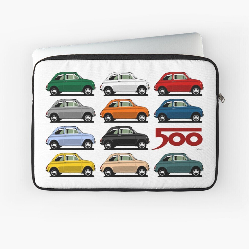 Laptop Sleeve Fiat 500 Side View 10 12 13 15 17 Inch Case Notebook Tablet Carrying Bag Cover 7802738463590