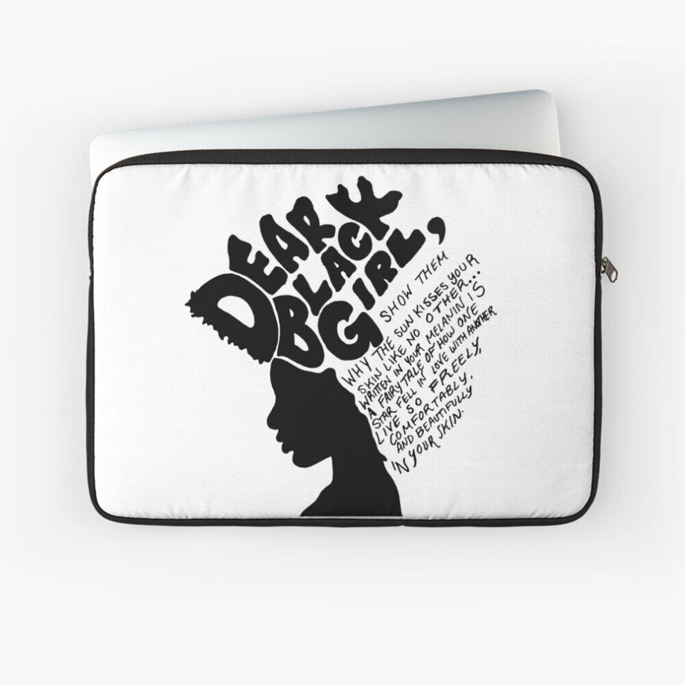 Laptop Sleeve Dear Girl 10 12 13 15 17 Inch Case Notebook Tablet Carrying Bag Cover Black 7802738423686