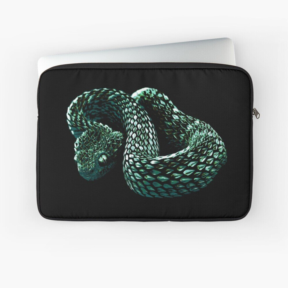 Laptop Sleeve Bush Viper - Atheris Hispida Snake 10 12 13 15 17 Inch Case Notebook Tablet Carrying Bag Cover 7802738477917