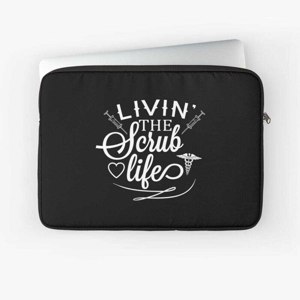 Photos - Laptop Bag Laptop Sleeve Livin' The Scrub Life  10 12 13 15 17 Inch Case Notebook Tablet Carrying Bag Cover(White)