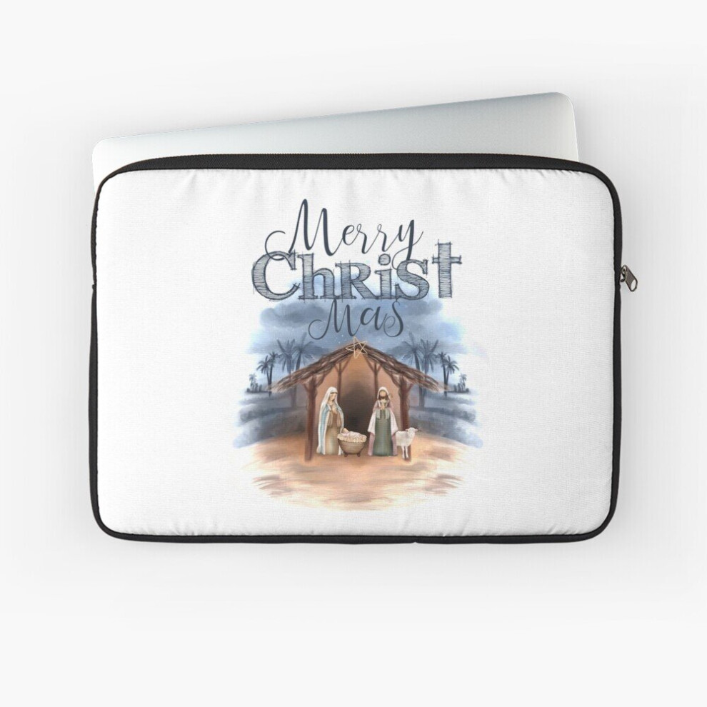 Laptop Sleeve Merry Christmas Nativity 10 12 13 15 17 Inch Case Notebook Tablet Carrying Bag Cover 7802738480832