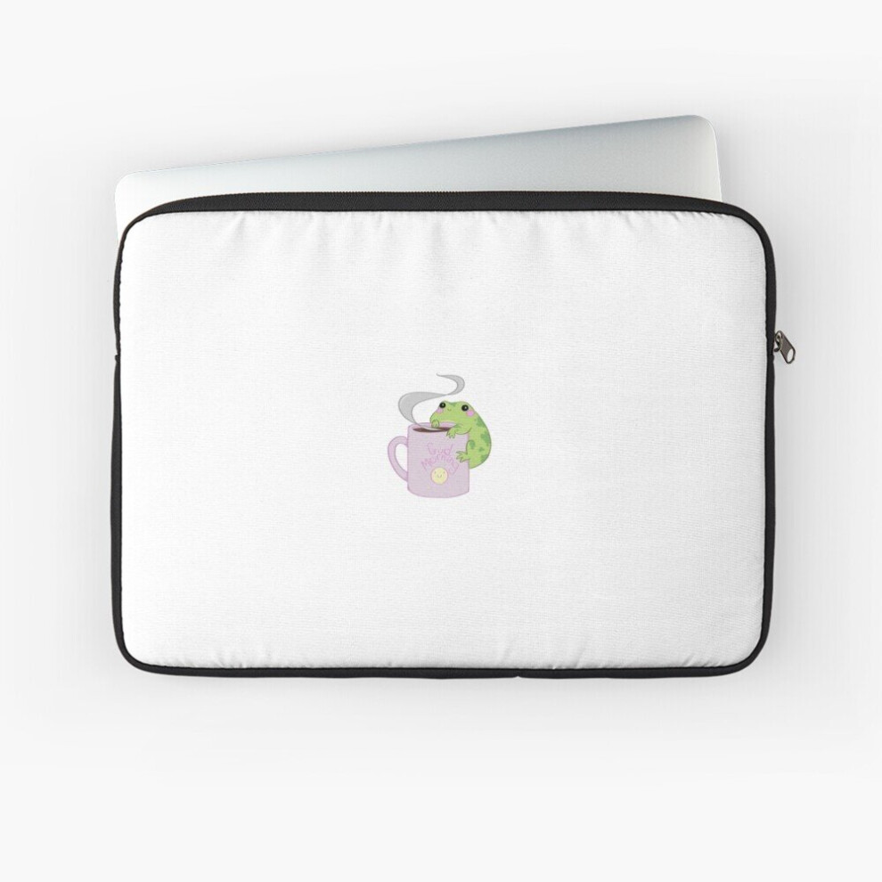 Laptop Sleeve Froggie With Coffee 10 12 13 15 17 Inch Case Notebook Tablet Carrying Bag Cover Brown 7802738422061