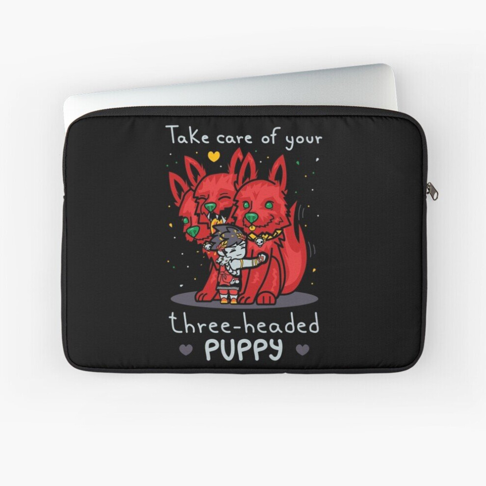 Laptop Sleeve Three-Headed Puppy 10 12 13 15 17 Inch Case Notebook Tablet Carrying Bag Cover 7802738489729
