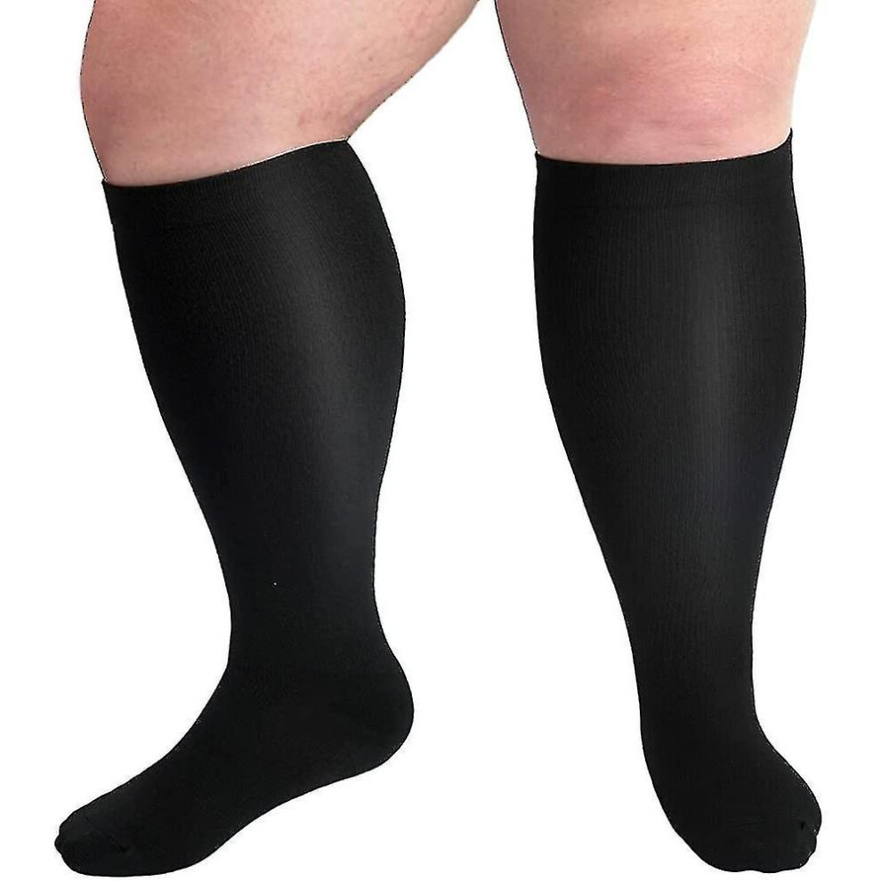 Plus Size Compression Socks 20-30 Mmhg For Men And Women Wide Calf Extra Largefor Circulat