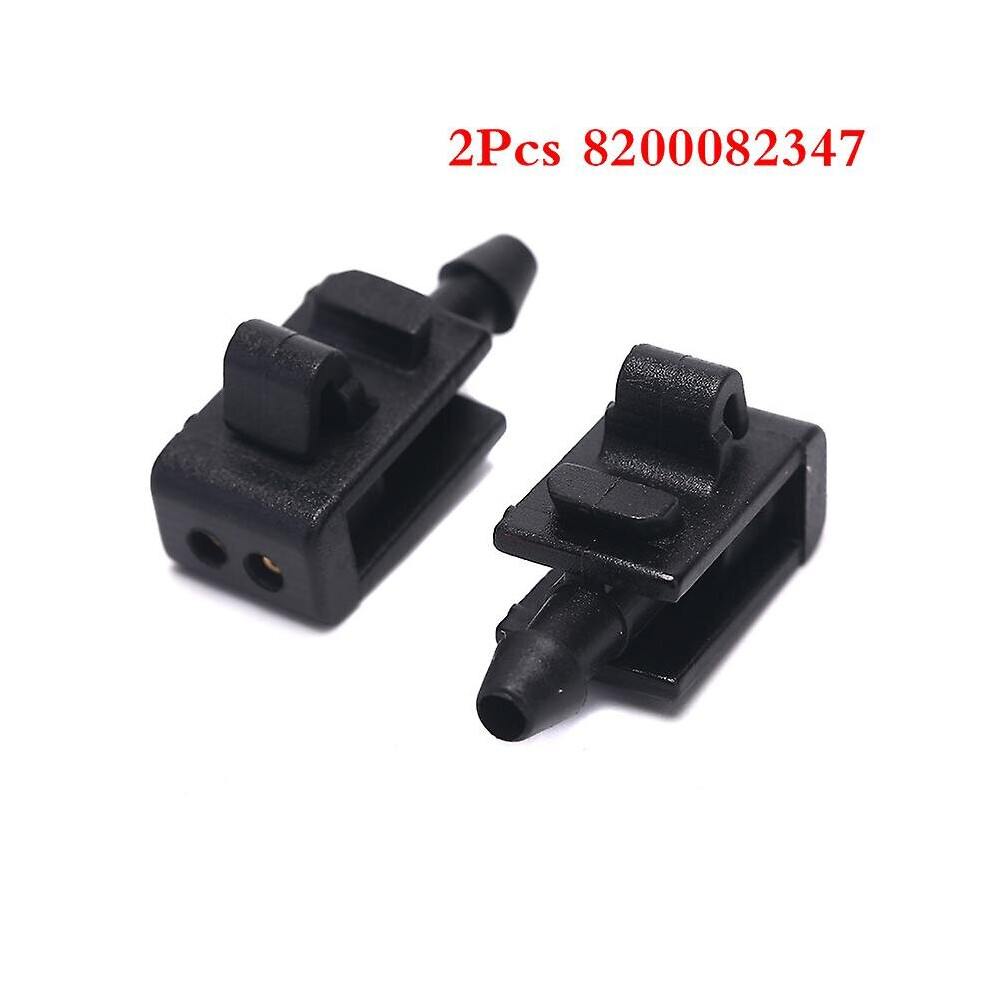 2x Spray Nozzle Wiper Windscreen Washer For Renault Megane 2 Scenic 2 8200082347