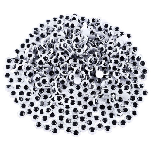 1000 Pieces Eyes Self Adhesive Googly Eyes For Diy Craft Scrapbooking, Craft Doll Making Toys Eyes