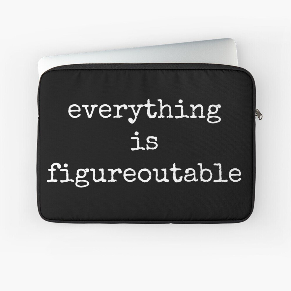 Laptop Sleeve Everything Is Figureoutable 10 12 13 15 17 Inch Case Notebook Tablet Carrying Bag Cover 7802738445312