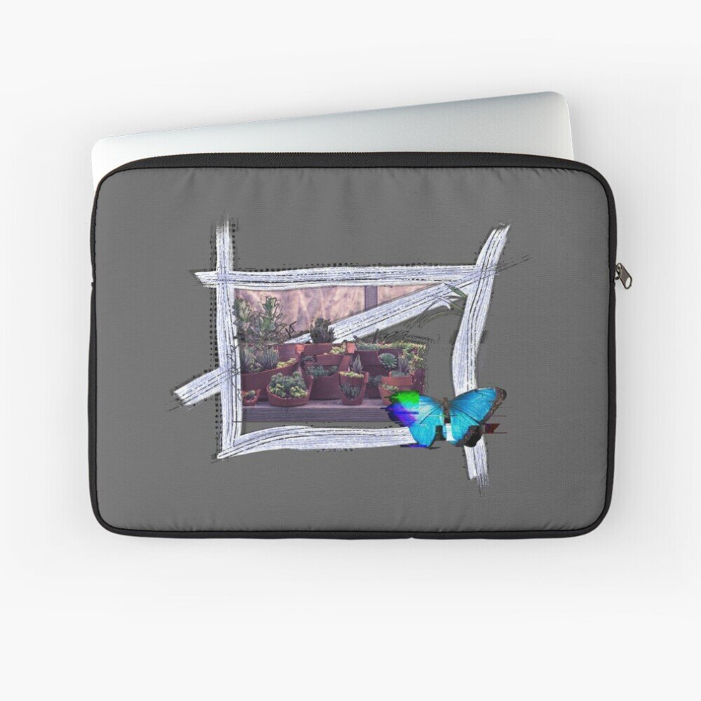 Laptop Sleeve Succulents And Butterflies 10 12 13 15 17 Inch Case Notebook Tablet Carrying Bag Cover 7802738498882