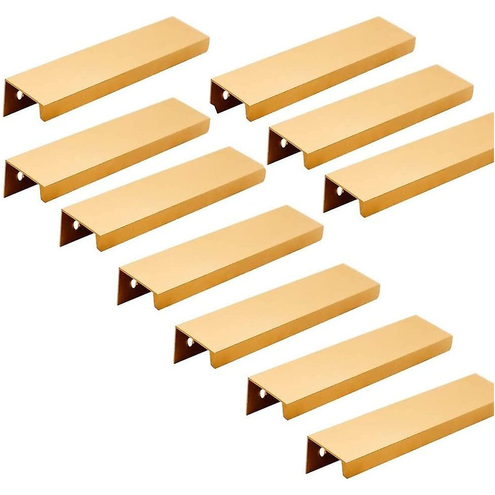 10pcs Invisible Furniture Handle 96mm -gold Kitchen Cabinet Drawer Furniture Handle