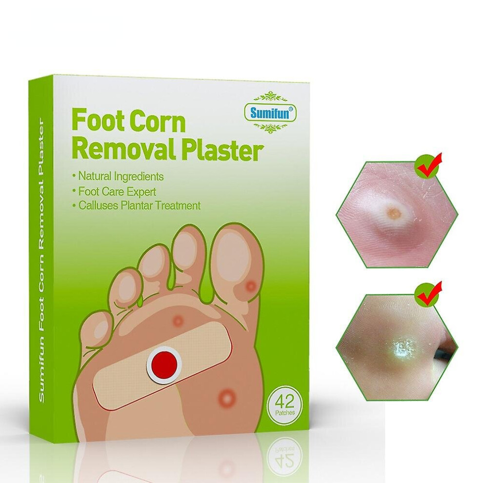 42pcs Corn Removers For Feet Toes,corn Removers With Salicylic Acid, Corn Remover Heel Callus Remover Corn Pads
