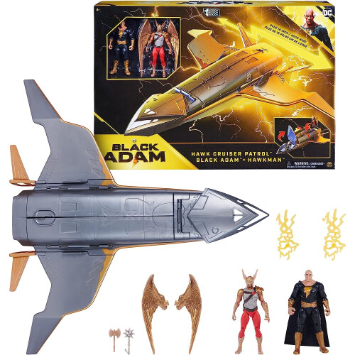 DC Comics DC Comics, Hawk Cruiser Patrol, Includes Black Adam and Hawkman 2