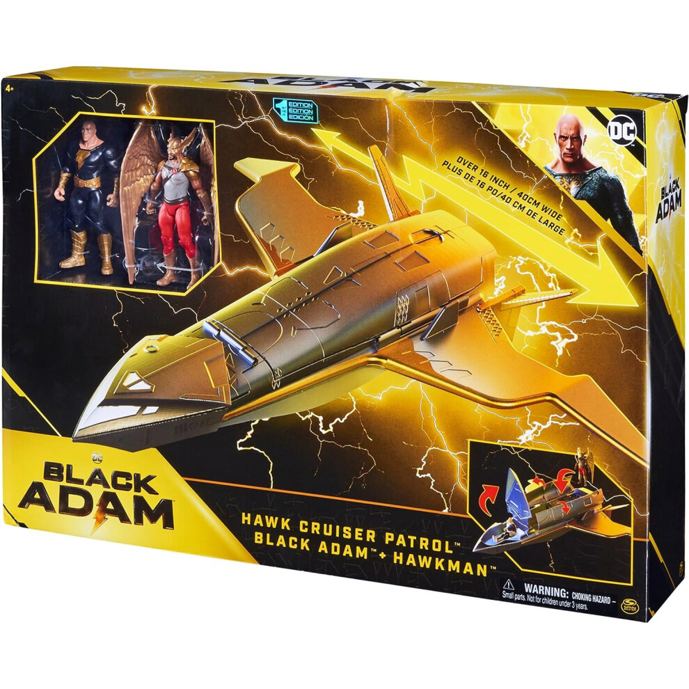 DC Comics, Hawk Cruiser Patrol, Includes Black Adam and Hawkman