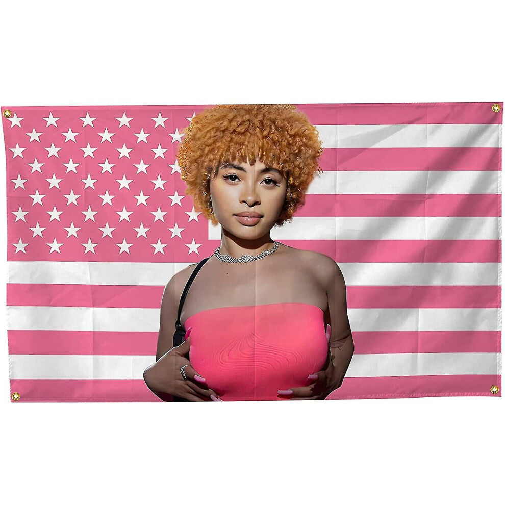 Ice Spice Flag 3x5 Ft Ice Rapper Spice Flag American Flag Tapestry For Bedroom Living Room Dorm Wall